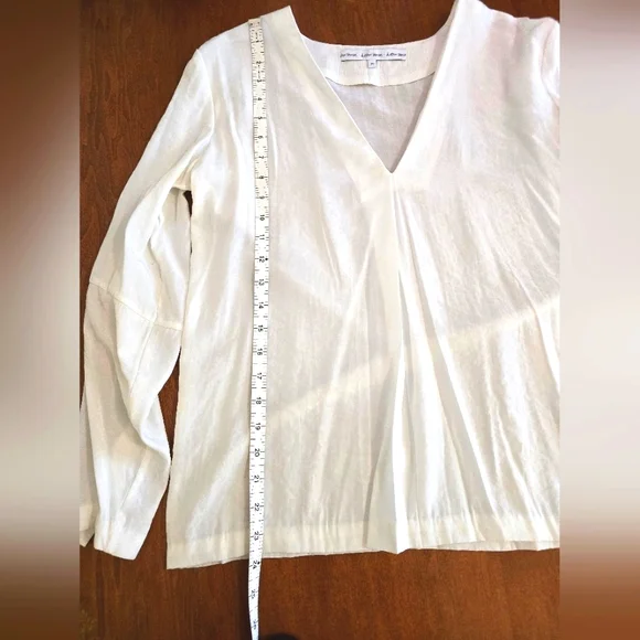 & Other Stories Summer Workwear: White, Long-sleeved Blouse w Buttons Sz 36 S/M - Picture 5 of 13